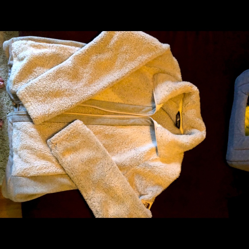 North face zip up jacket, size M